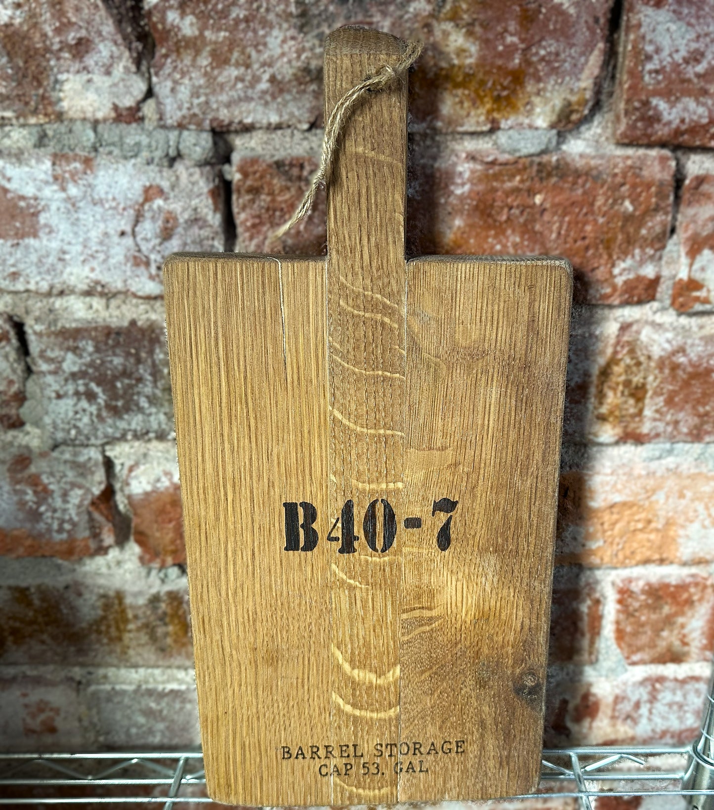 Reclaimed Barrel Stave Charcuterie Board